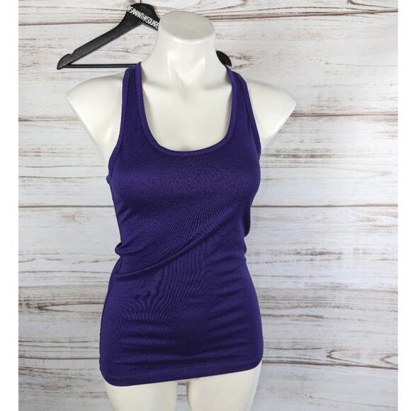Nike Dri-Fit Purple Heathered Racerback Running Tanktop sz XS - Picture 1 of 5